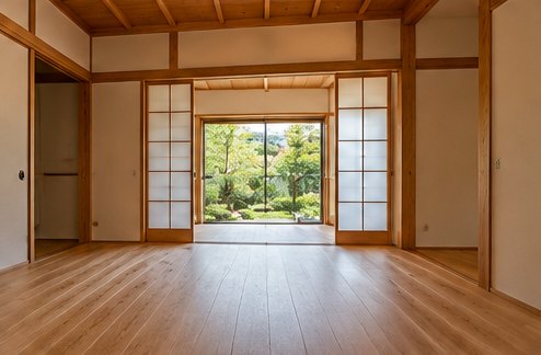 木を生かした和室