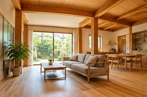木のぬくもりを感じる住まい