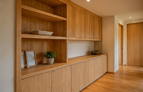 木製収納と造作家具